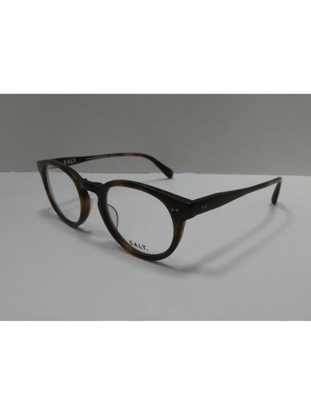 SALT Eyeglasses Newhouse MBW Tortoise Walnut Round Japan 48-21-148 NEW